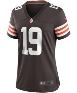 Alternative view of Bernie Kosar Cleveland Browns Nike Women's Game Retired Player Jersey - Brown