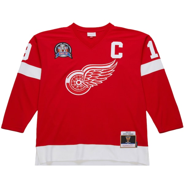 Steve Yzerman Detroit Red Wings 1996-97 Power Play Jersey - Scarlet - Image 2