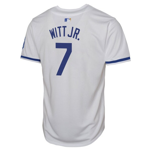 Bobby Witt Jr. Kansas City Royals Nike Youth Home Limited Player Jersey - White - Image 3