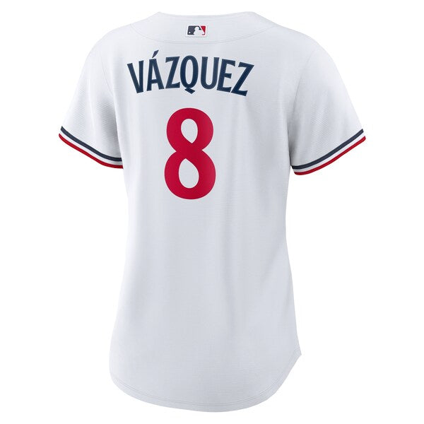 Christian V¨¢zquez Minnesota Twins Nike Women's Home Replica Jersey - White - Image 3