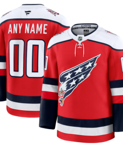 Washington Capitals  Alternate Premium Custom Jersey - Red