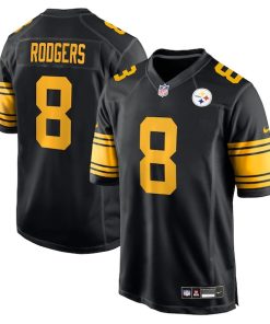 Aaron Rodgers Pittsburgh Steelers Nike Alternate Game Jersey - Black