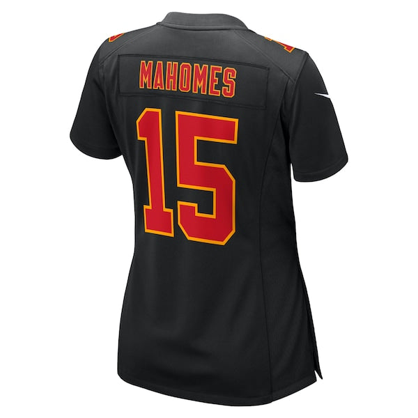 Patrick Mahomes Kansas City Chiefs Nike Women's Super Bowl LIX Fashion Game Jersey - Carbon Black/White - Image 5