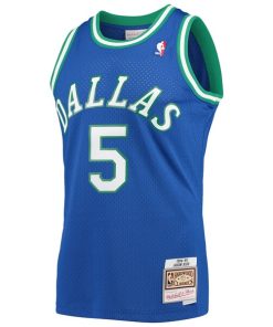 Alternative view of Jason Kidd Dallas Mavericks 1994/95 Hardwood Classics Swingman Jersey - Blue