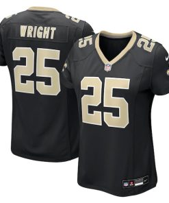 Rejzohn Wright New Orleans Saints Nike Women's Team Game Jersey -  Black