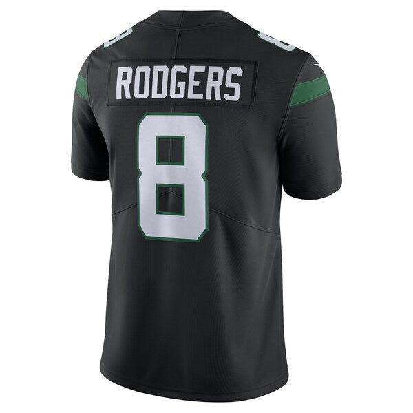 Aaron Rodgers New York Jets Nike Vapor Untouchable Limited Jersey - Black/Green - Image 4