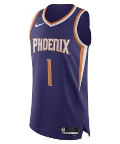 Alternative view of Devin Booker Phoenix Suns Nike Authentic Jersey - Association Edition - Purple