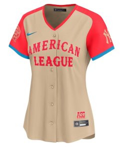 Alternative view of Juan Soto American League Nike Women's 2024 MLB All-Star Game Limited Player Jersey - Cream