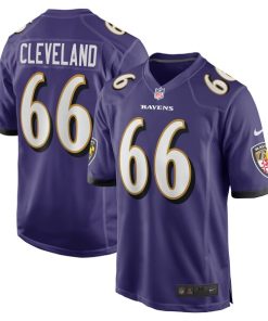 Ben Cleveland Baltimore Ravens Nike Game Jersey - Purple