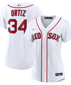 David Ortiz Boston Red Sox Nike Women's Home Replica Player Jersey - White