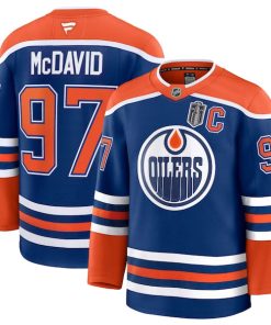 Connor McDavid Edmonton Oilers  2025 Stanley Cup Final Home Premium Jersey - Royal
