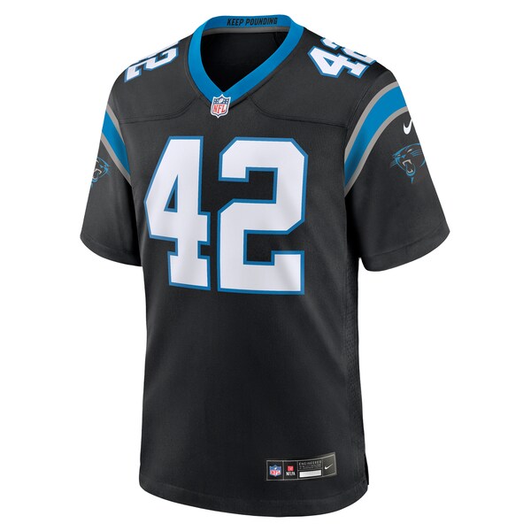 Sam Franklin Jr. Carolina Panthers Nike Team Game Jersey - Black - Image 2