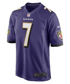 Alternative view of Rashod Bateman Baltimore Ravens Nike Game Player Jersey - Purple