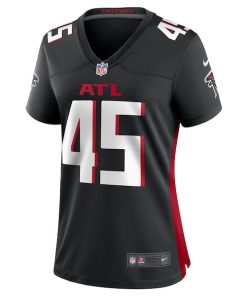 Alternative view of Donavan Mutin Atlanta Falcons Nike Women's  Game Jersey -  Black
