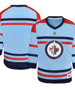 Winnipeg Jets Youth Anniversary Replica Jersey - Light Blue