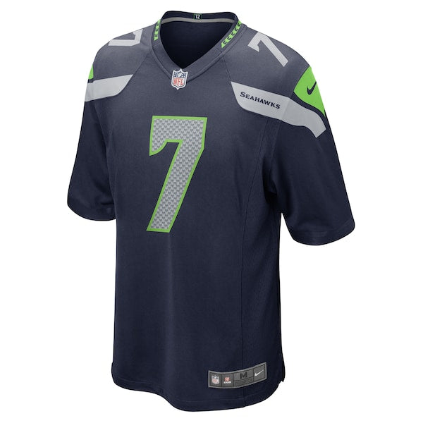 Geno Smith Seattle Seahawks Nike Game Jersey - College Navy/Royal - Image 3