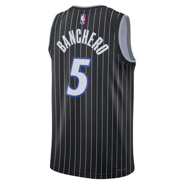 Paolo Banchero Orlando Magic Jordan Brand Unisex Swingman Jersey - Statement Edition - Black - Image 3