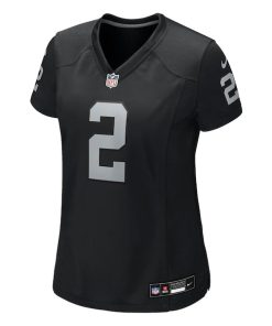 Alternative view of Ashton Jeanty Las Vegas Raiders Nike Women's 2025 NFL Draft First Round Pick  Team Game Jersey - Black