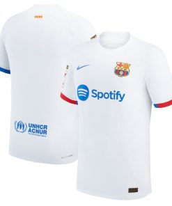 Barcelona Nike 2023/24 Away Match Authentic Jersey - White