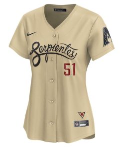 Alternative view of Randy Johnson Arizona Diamondbacks Nike Women's City Connect Retired Player Jersey - Sand