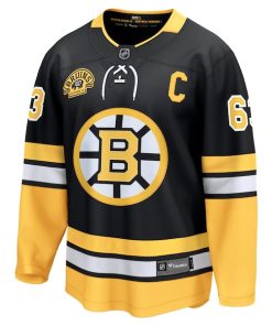 Alternative view of Brad Marchand Boston Bruins  100th Anniversary Premier Breakaway Player Jersey - Black