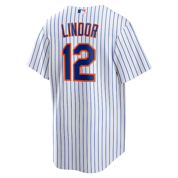 Francisco Lindor New York Mets Nike Home Replica Player Jersey - White/Royal - Image 4