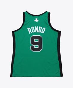 Alternative view of Rajon Rondo Boston Celtics  2007-08 Hardwood Classics Authentic Jersey - Kelly Green