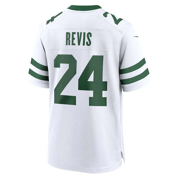 Darrelle Revis New York Jets Nike Legacy Retired Player Game Jersey - White/Green - Image 4