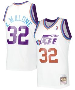 Karl Malone Utah Jazz 1991/92 Hardwood Classics Reload 3.0 Swingman Jersey - White