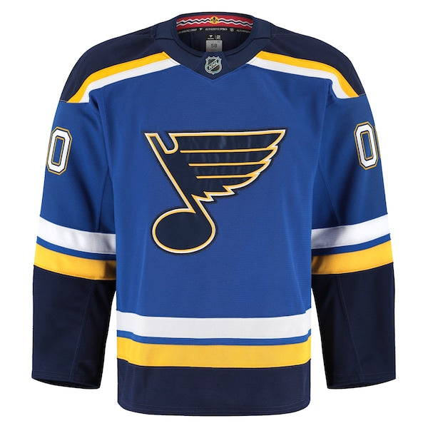 St. Louis Blues Home Authentic Pro Custom Jersey - Blue/White - Image 3