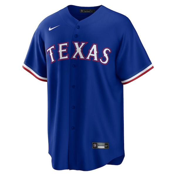 Jacob deGrom Texas Rangers Nike Away Replica Player Jersey - Royal/White - Image 3