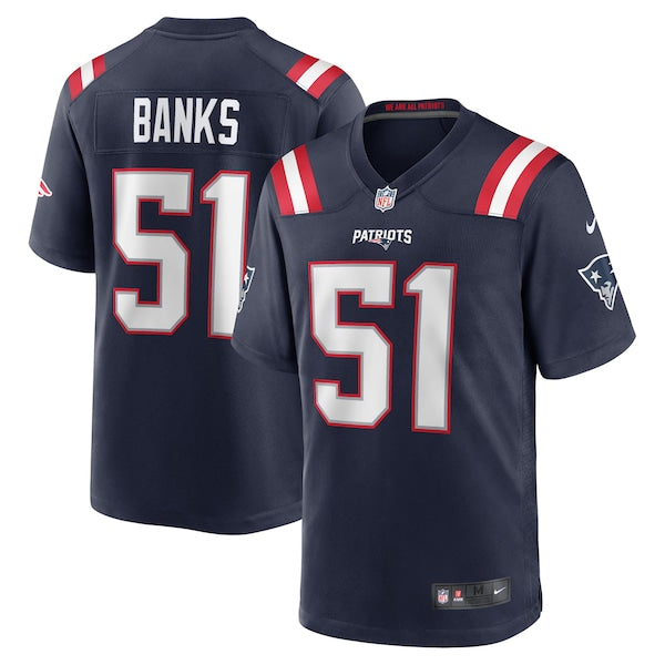 Keshawn Banks New England Patriots Nike Game Jersey - Navy