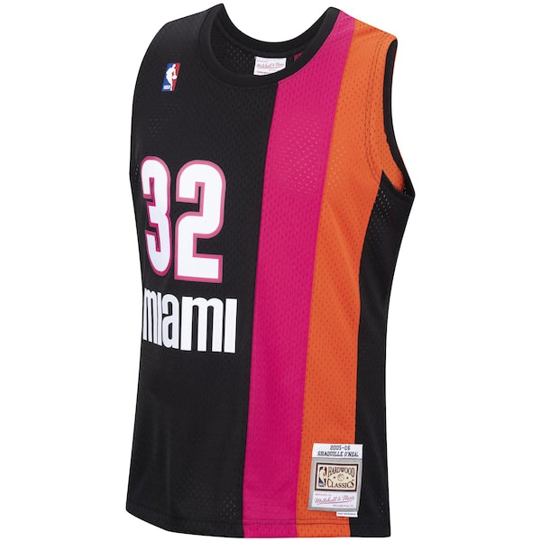 Shaquille O'Neal Miami Heat 2005/06 Hardwood Classics Swingman Jersey - Black - Image 2