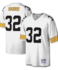 Alternative view of Franco Harris Pittsburgh Steelers Legacy Replica Jersey - White/Black