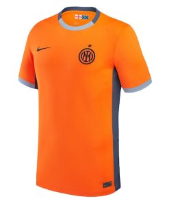 Alternative view of Inter Milan Nike 2023/24 Third Stadium Replica Jersey - Orange