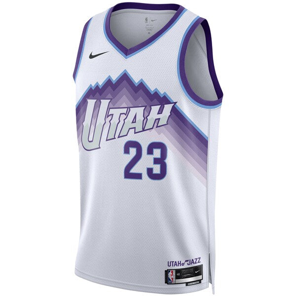 Lauri Markkanen Utah Jazz Nike Unisex Swingman Jersey - Association Edition - White - Image 2