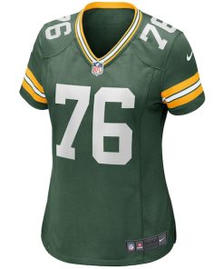 Alternative view of Jon Runyan Green Bay Packers Nike Women's Game Jersey - Green