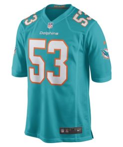 Alternative view of Cameron Goode Miami Dolphins Nike Game Player Jersey - Aqua