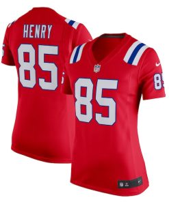Hunter Henry New England Patriots Nike Women's  Team Game Jersey - Red/Navy