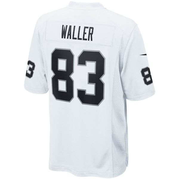 Darren Waller Las Vegas Raiders Nike Game Jersey - White/Black - Image 4