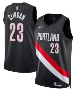Donovan Clingan Portland Trail Blazers Nike Unisex Swingman Jersey - Icon Edition - Black