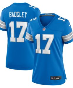 Alternative view of Michael Badgley Detroit Lions Nike Women's Team Game Jersey -  Blue