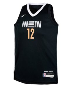 Alternative view of Ja Morant Memphis Grizzlies Nike Youth  Swingman Replica Jersey - City Edition - Black