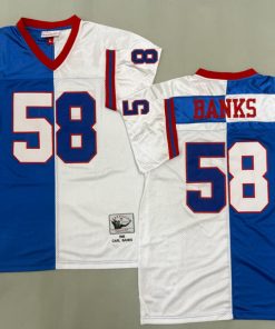 Carl Banks New York Giants Authentic Split Throwback Retired Player Jersey