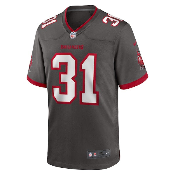 Antoine Winfield Jr. Tampa Bay Buccaneers Nike Game Jersey - Pewter/Red - Image 3