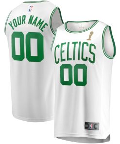 Boston Celtics  2024 NBA Finals Champions Custom Fast Break Jersey - White - Association Edition