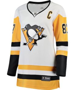 Alternative view of Sidney Crosby Pittsburgh Penguins  Women's Premier Breakaway Player Jersey - White