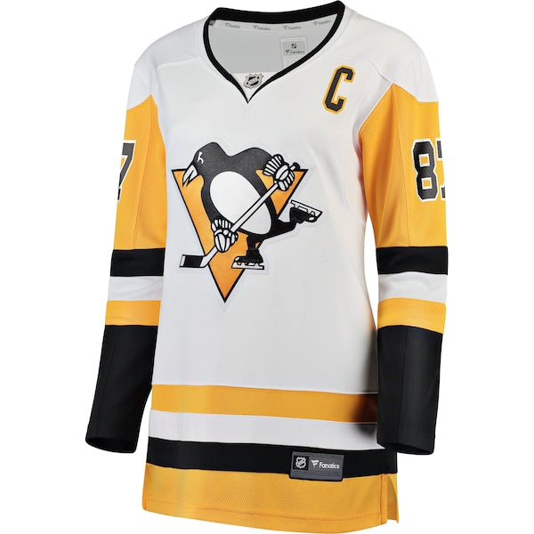 Sidney Crosby Pittsburgh Penguins Women's Premier Breakaway Player Jersey - White - Image 2