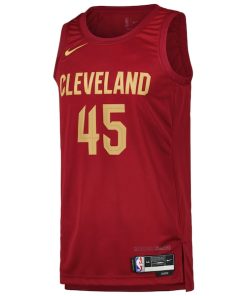 Alternative view of Donovan Mitchell Cleveland Cavaliers Nike Swingman Player Jersey - Icon Edition - Wine
