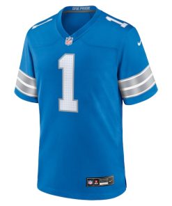 Alternative view of Jameson Williams Detroit Lions Nike Game Player Jersey - Blue